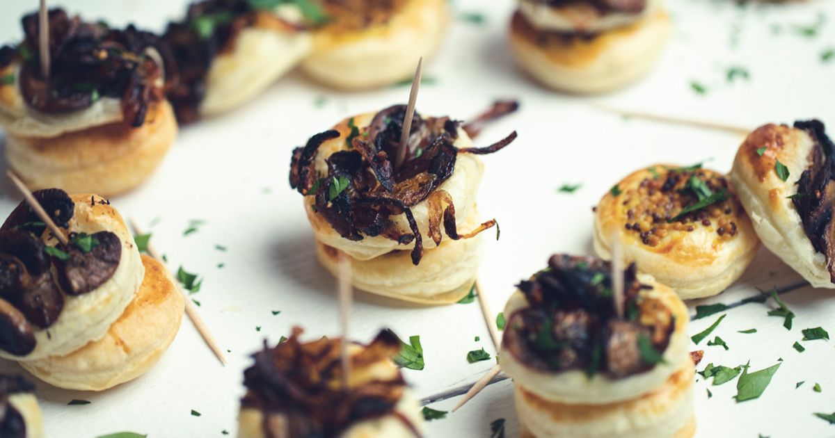 Pieczarki na cieście francuskim