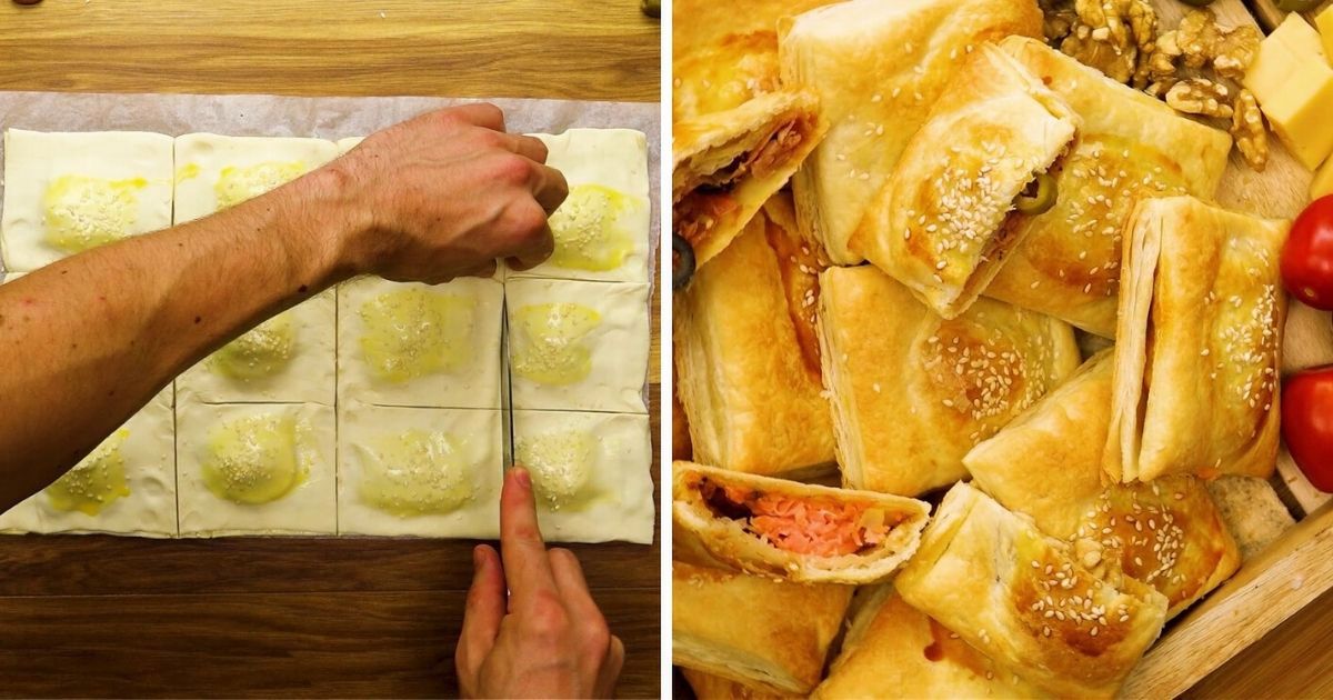 Przekąski z ciasta francuskiego