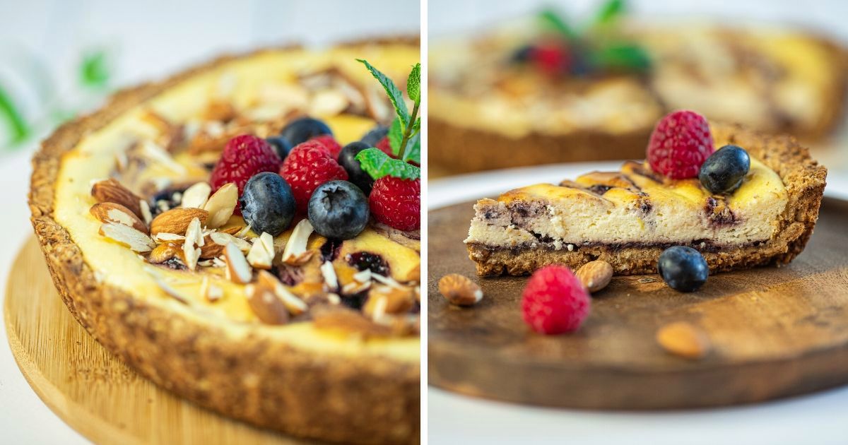 Sernik bezglutenowy z konfiturą