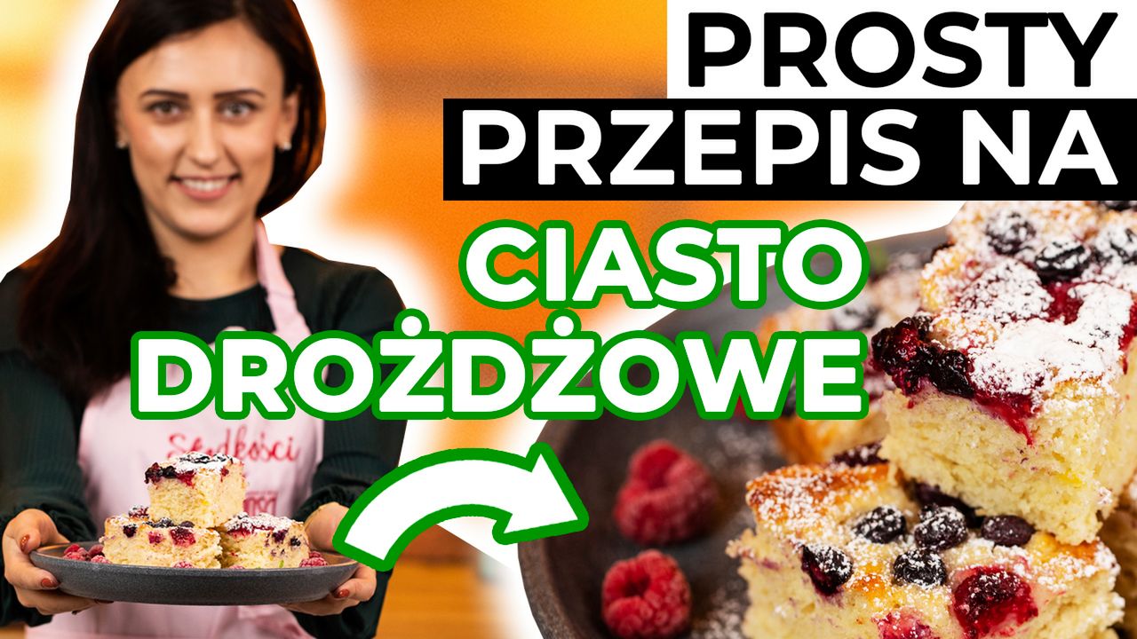 Ciasto drożdżowe bez wyrabiania z zeszytu mojej mamy