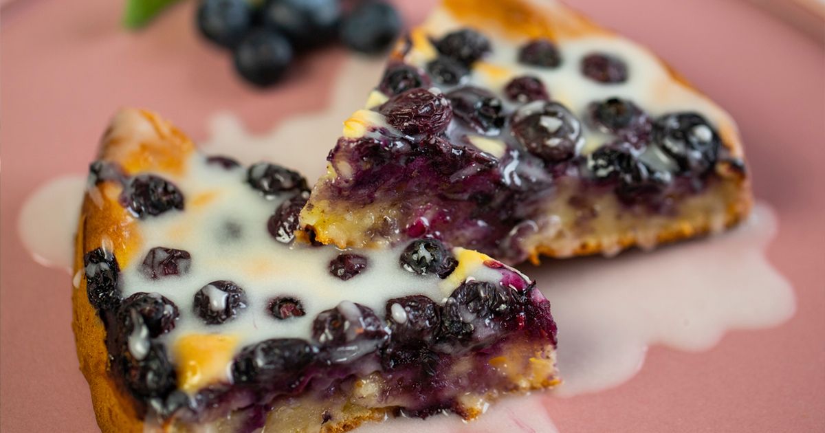 Ciasto jogurtowe z borówkami