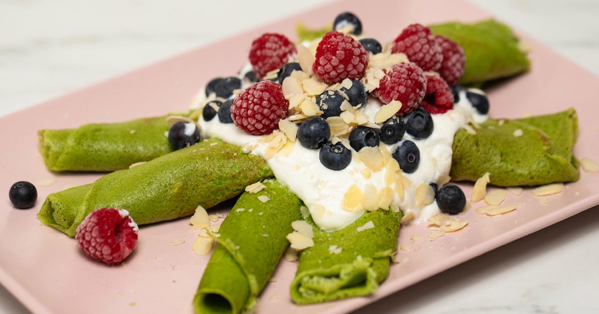 Naleśniki szpinakowe w wydaniu fit