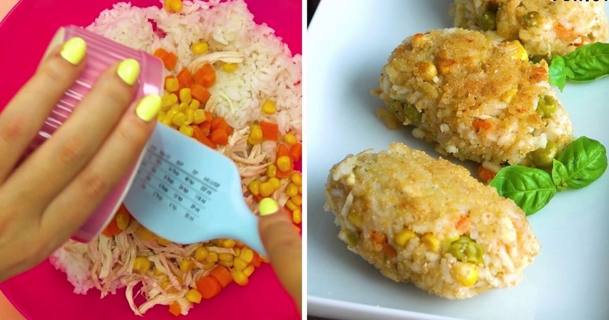 Kotleciki obiadowe z ryżu