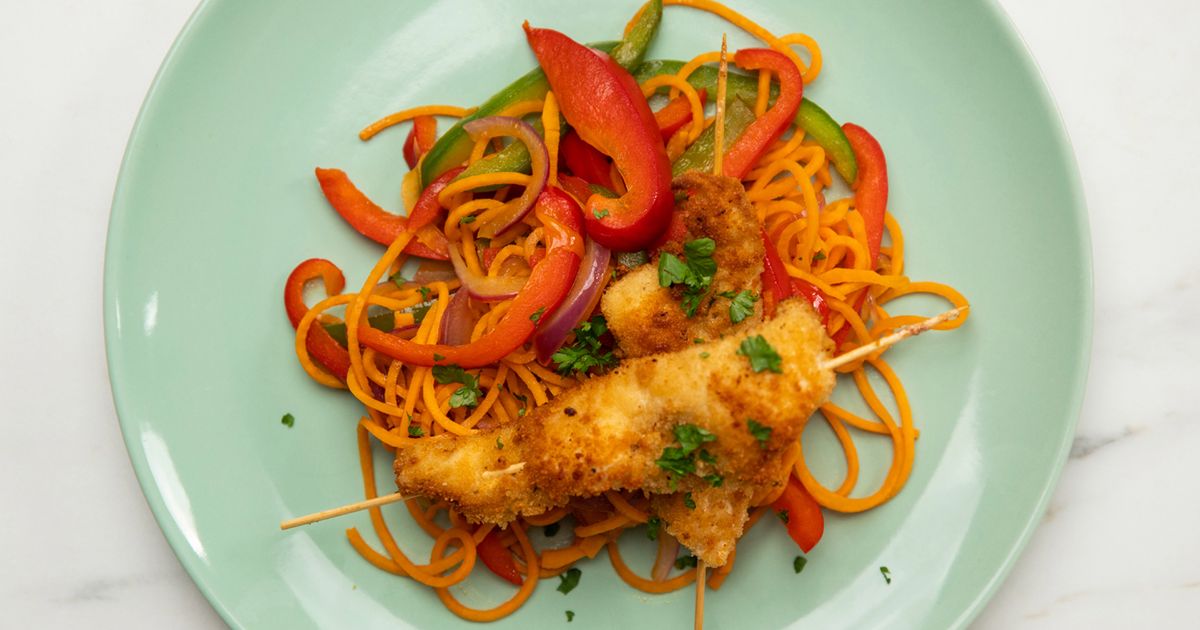 Kęski z kurczaka z batatami