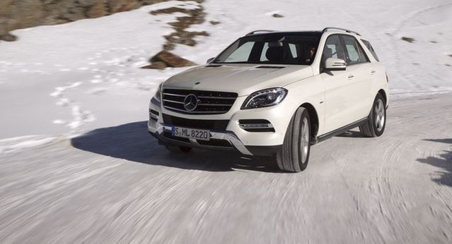 Mercedes 4Matic: klasa M i E na śniegu