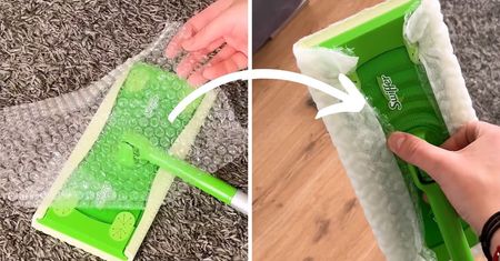 Przetrzyj panele folią bąbelkową. Różnicę będzie widać od razu