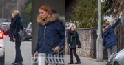 Odeta Moro i jej 16-letnia córka wychodzą z domu dziennikarki i wsiadają razem do taksówki. Konflikt zażegnany? (ZDJĘCIA)