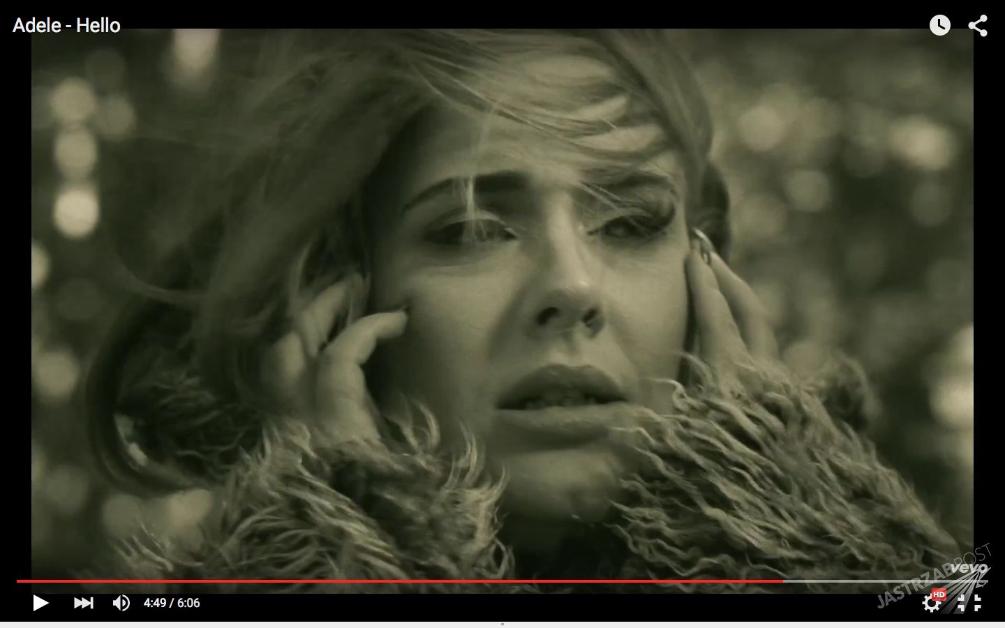 Piosenka Adele &quot;Hello&quot;