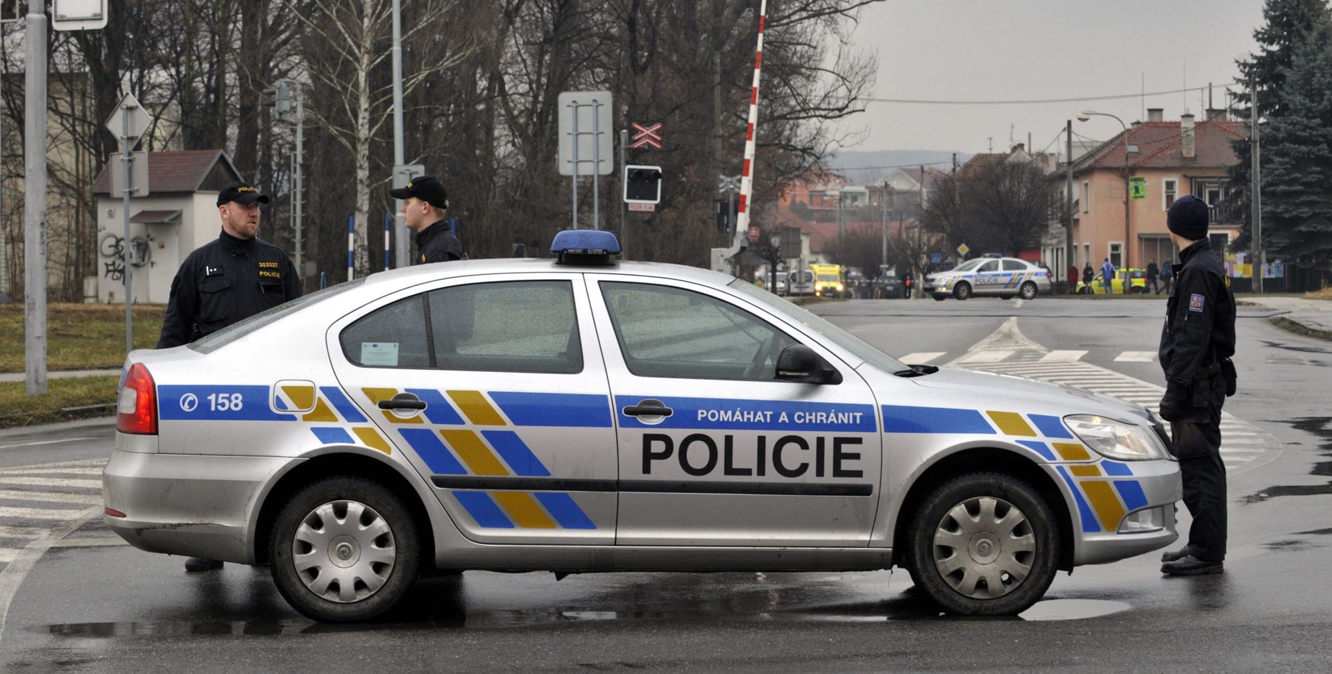 Czescy policjanci zamknęli plac Masaryka w Przybramie