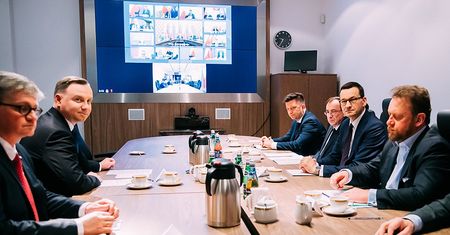Koronawirus w Polsce. Briefing prezydenta Andrzeja Dudy po spotkaniu w BBN