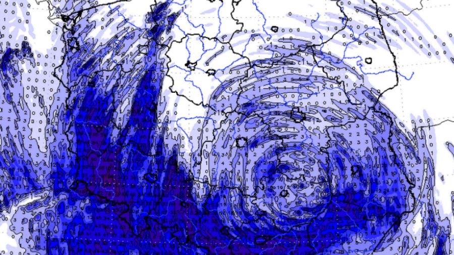 Powódź i podtopienia na południu Polski. Tak wyglądał deszczowy niż Axel - na mapie suma opadów z ostatnich kilku dni.