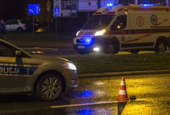Rozbite BMW na słupie w Poznaniu. Zabity i ranni