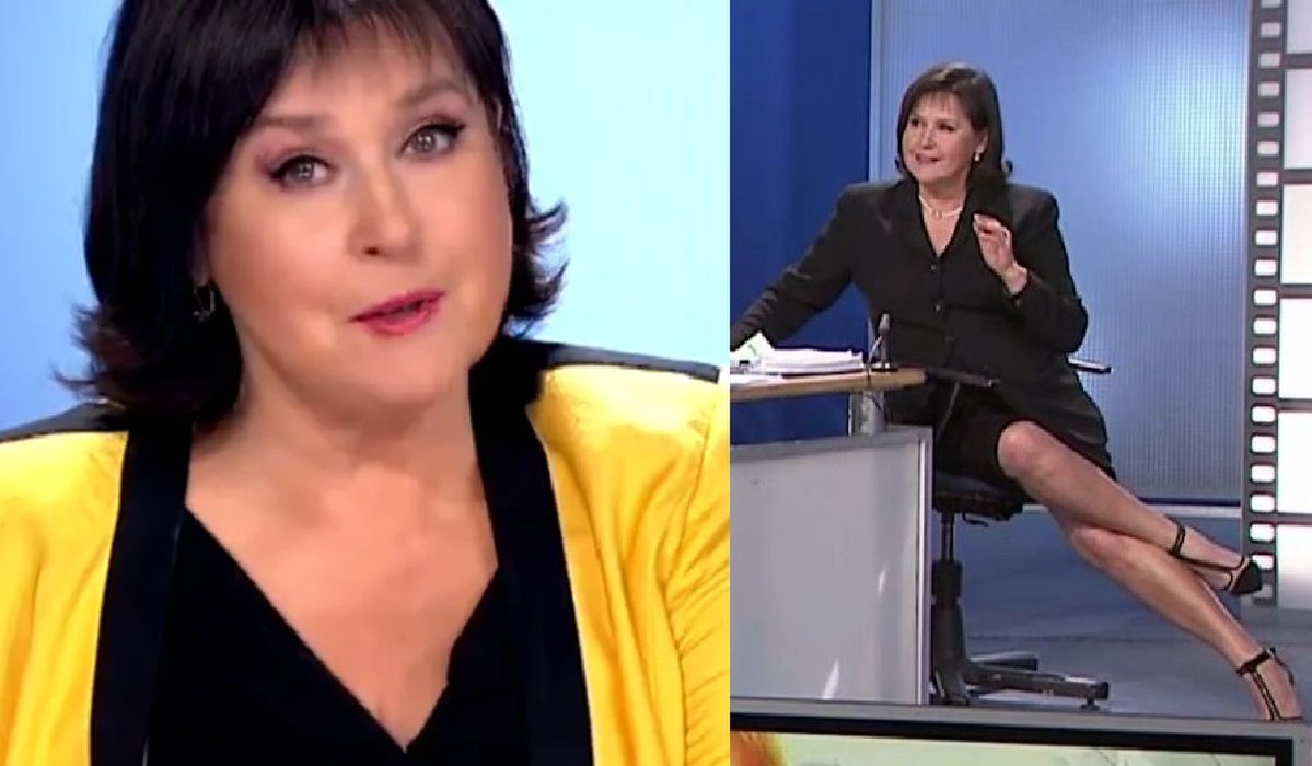 Elżbieta Jaworowicz i sekret jej smukłych nóg, fot. "Sprawa dla reportera" TVP