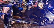 Dramatyczny wypadek na Mazowszu. Pasażer był poszukiwany przez policję