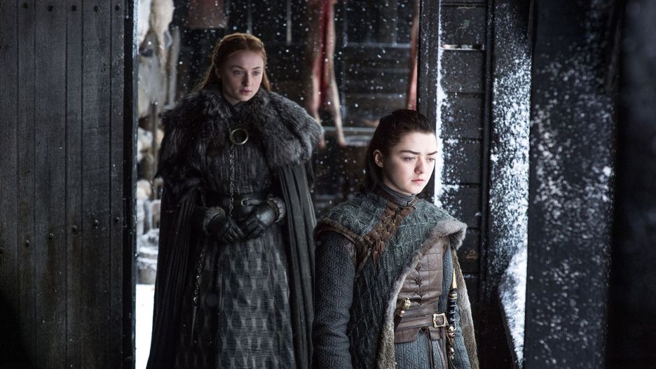 Sansa i Arya Stark. Littlefingerowi udaje się skłócić siostry