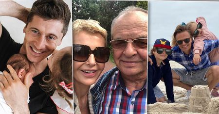 Gwiazdy świętują Dzień Ojca. Lewandowski z córkami, ale najlepsze zdjęcie dodała Zielińska. Ona i jej ojciec są identyczni