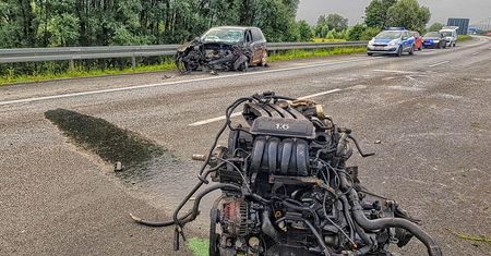 Wypadek na A4. Sprawca jechał pod prąd, mógł być pod wpływem narkotyków