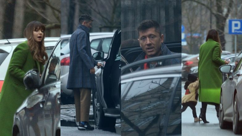 Robert Lewandowski po operacji wsiada do samochodu za 450 tysięcy w towarzystwie Ani i Klary