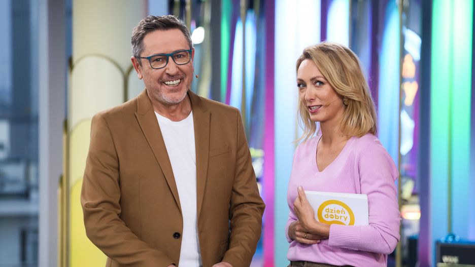 Anna Kalczyńska i Andrzej Sołtysik prowadzili walentynkowe wydanie "Dzień dobry TVN".