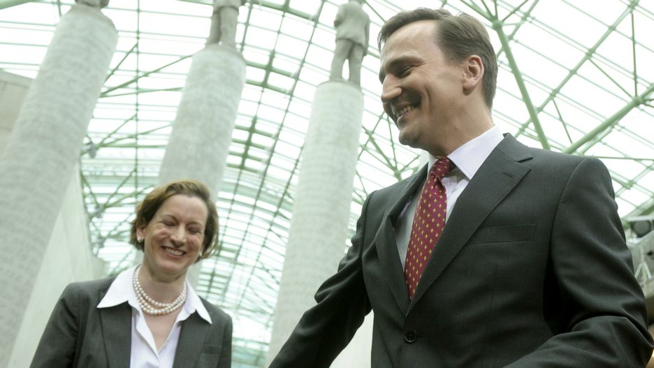 Anne Applebaum i Radosław Sikorski  