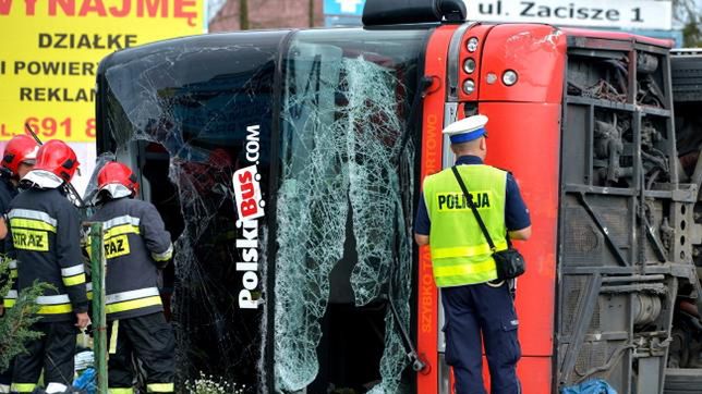 Miejsce wypadku Polskiego Busa