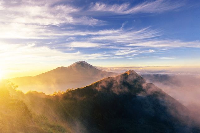 Widok na wulkan Batur 