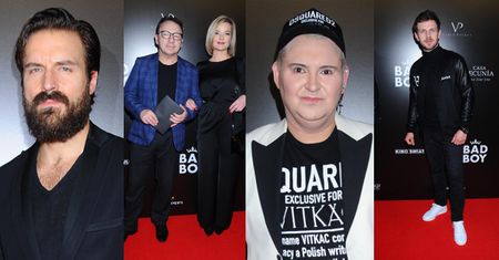 Gwiazdy na premierze filmu "Bad Boy": Smutny Piotr Stramowski, zmęczona Kasia Warnke, Monika i Zbigniew Zamachowscy, upudrowany Michał Witkowski... (ZDJĘCIA)