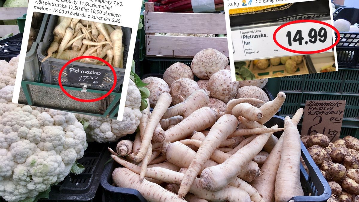 Emocje wokół cen warzyw, zwłaszcza pietruszki