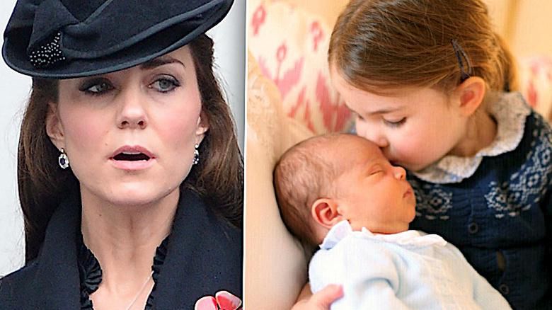 Księżna Kate, książę Louis i księżniczka Charlotte