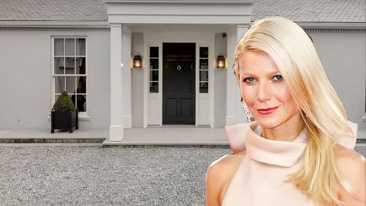 Gwyneth Paltrow pozuje bez makijażu w swojej willi. Wnętrza nie porywają tak jak na zdjęciach z magazynu