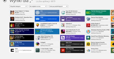 Coraz więcej aplikacji w Windows Store
