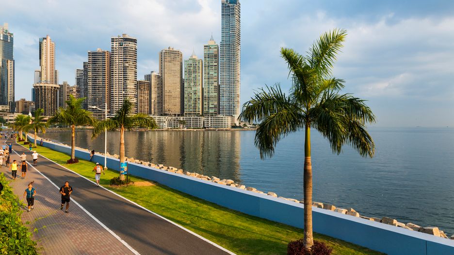 Widok na Panama City