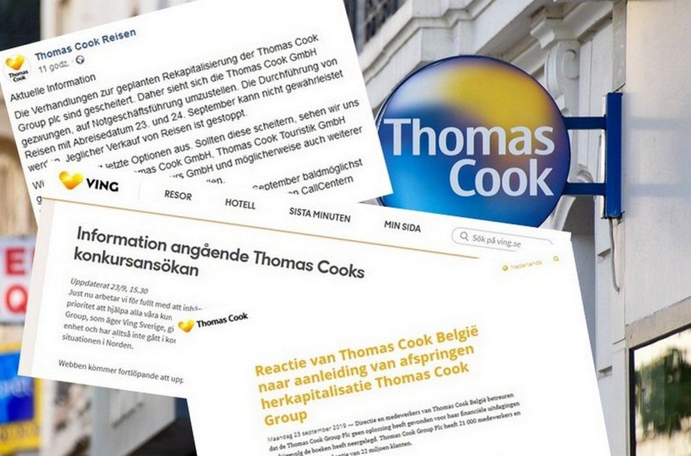 Thomas Cook bankrutuje. Kolejne biura mają problemy