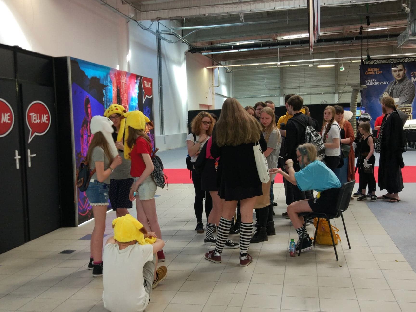 Warsaw Comic Con. Jedna z dwóch kolejek. 