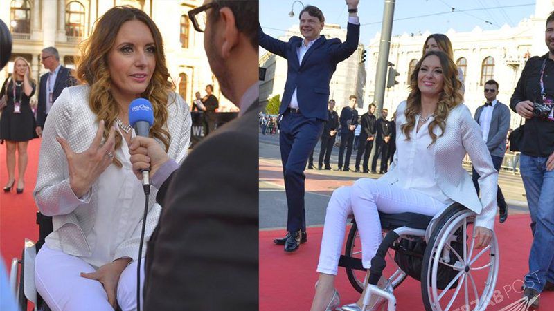 Monika Kuszyńska z mężem Jakubem Raczyńskim na czerwonym dywanie Eurowizji 2015