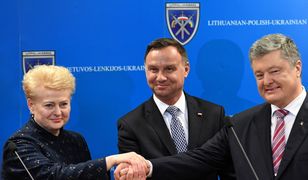 Duda gościł Grybauskaite i Poroszenkę. "Jesteśmy silni wtedy, kiedy jesteśmy razem"