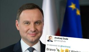 Tak się zdobywa sympatię młodych. Prezydent Duda "bohaterem" maturzystki