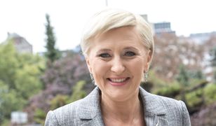 Agata Duda na premierze filmu "Chce mi się żyć"