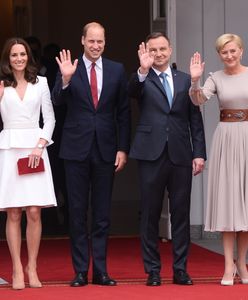 Para prezydencka powitała księżną Kate i księcia Williamia