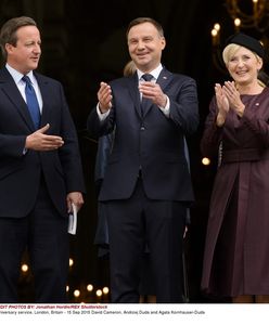 Agata Duda w Londynie. Jak wyglądała?
