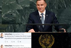 Duda na Twitterze o Trumpie i ONZ