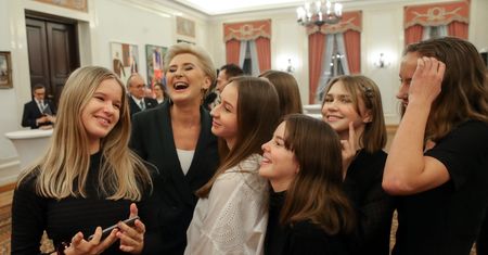 Agata Duda na spotkaniu z przedstawicielami społeczności żydowskiej. Dawno takiej jej nie widzieliśmy