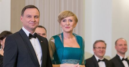 Zachwycająca Agata Duda na noworocznym spotkaniu z korpusem dyplomatycznym