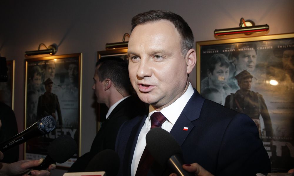 Prezydent Andrzej Duda uczestniczył w premierze filmu "Wyklęty"