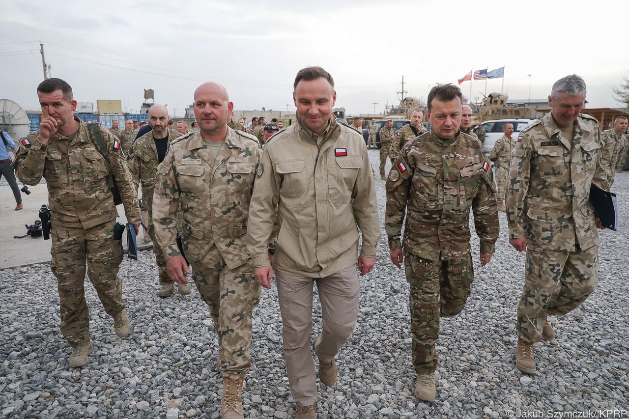 Prezydent Duda w Afganistanie. "Do końca roku zwiększymy kontyngent o 50 żołnierzy"