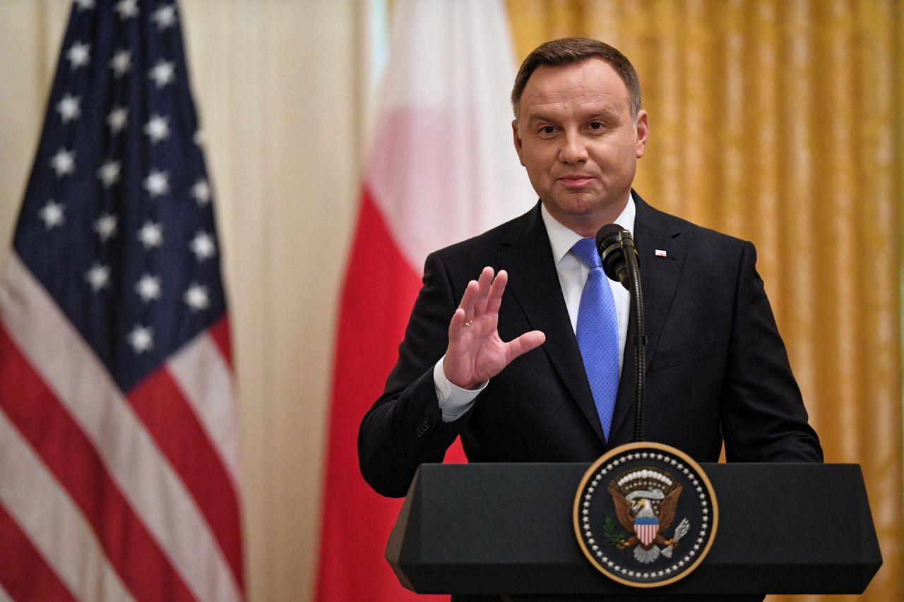 Wpadka Andrzeja Dudy w USA. Politycy PiS wskazują winnego