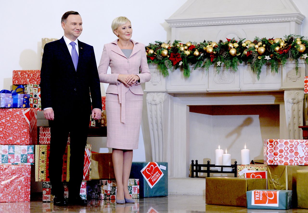 Agata Duda i Andrzej Duda przekazali "Szlachetną paczkę"