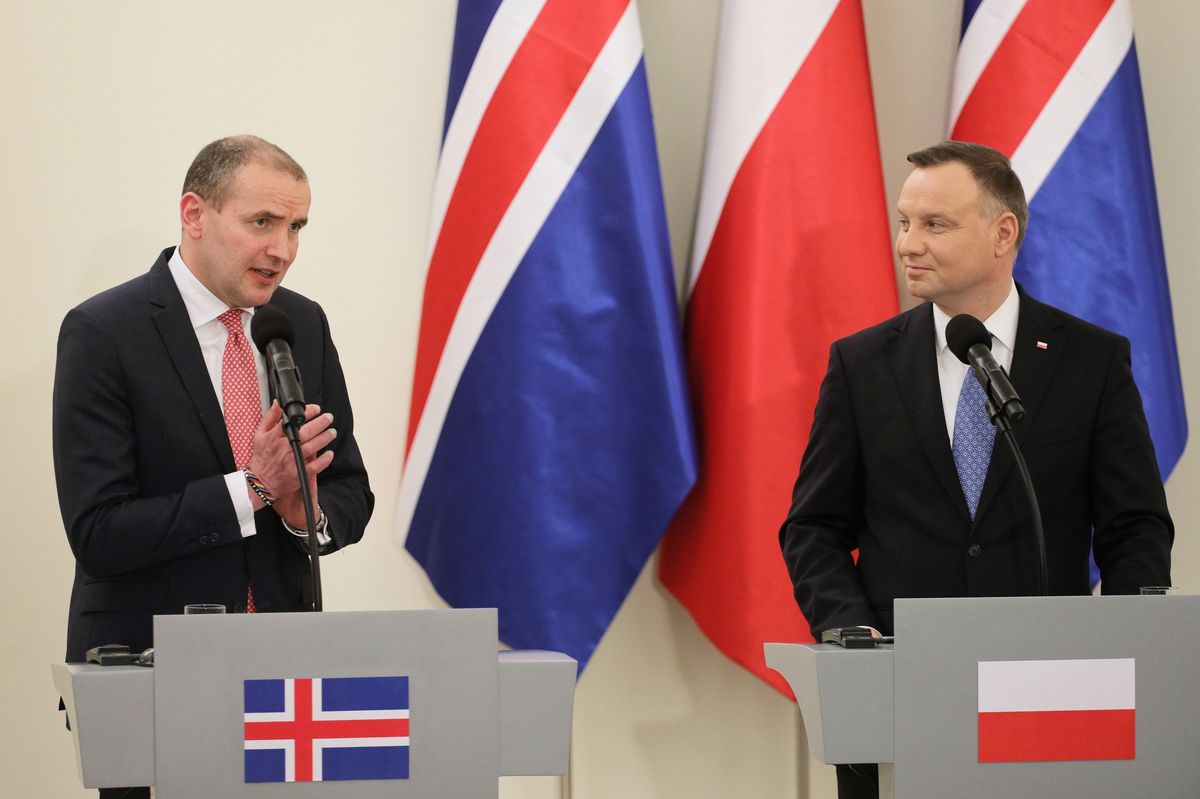Prezydent Islandii Gudni Thorlacius Jóhannesson w Polsce. Rozmowy o sytuacji Polaków na wyspie