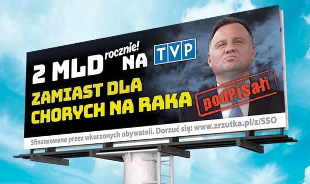 Wybory prezydenckie 2020. Billboardy ze zbiórki uderzą w Andrzeja Dudę
