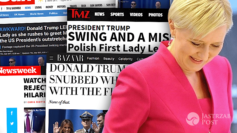 Agata Duda wpadka zagraniczne media